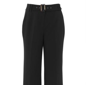 NWT Long Tall Sally Black Belted Culotte Trousers